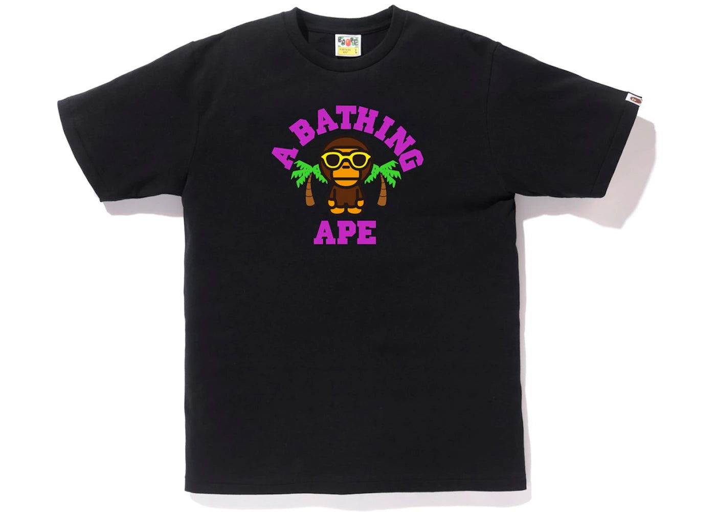 BAPE Milo College Summer Tee Black