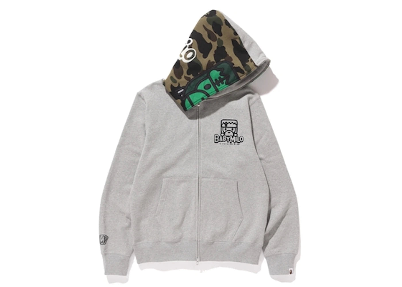 BAPE Milo Halloween Full Zip Hoodie Gray