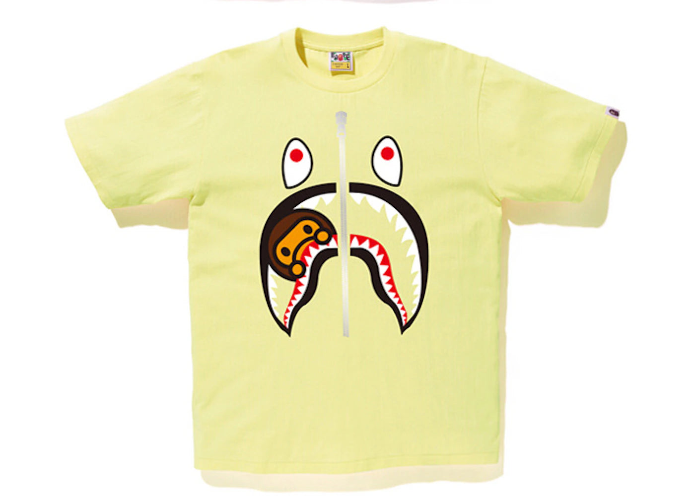 BAPE Milo Shark Face Tee Yellow