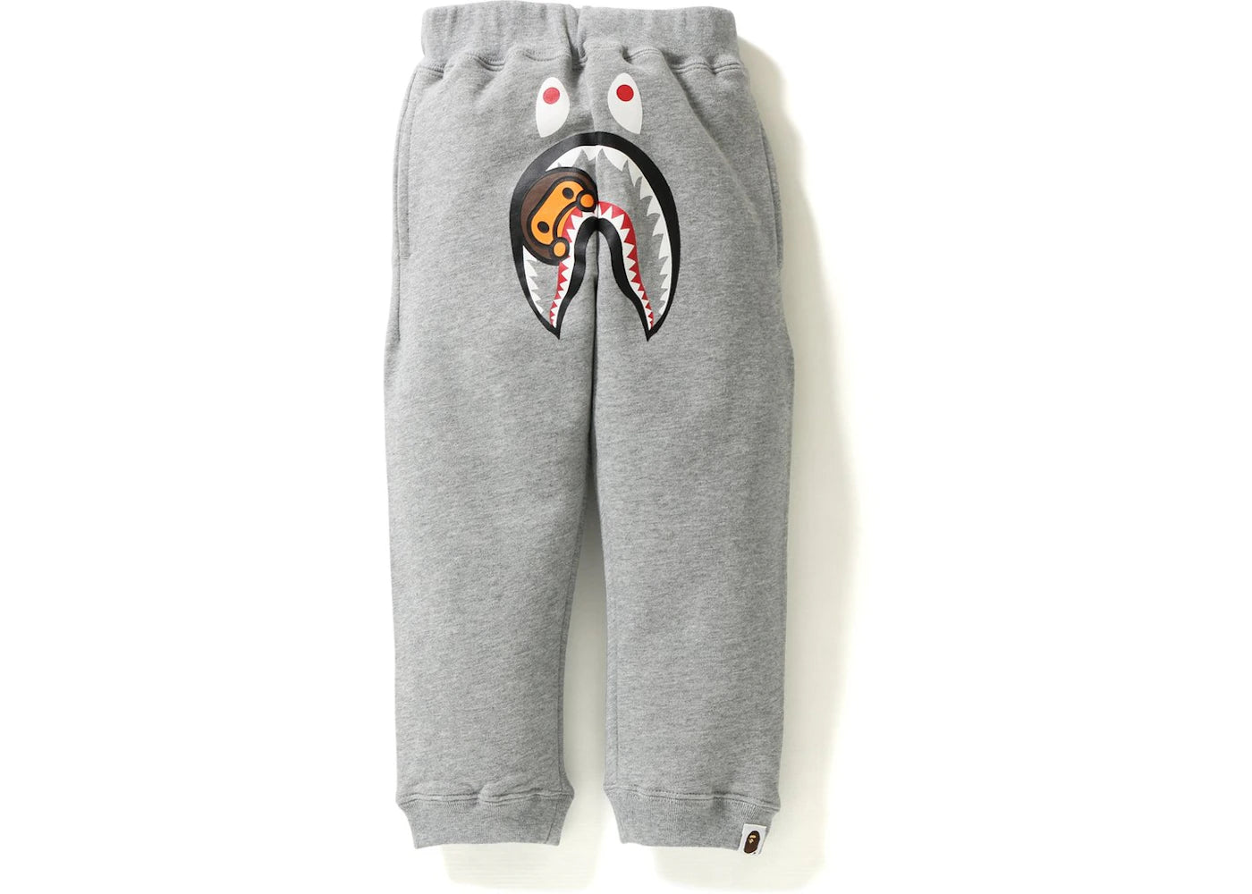 BAPE Milo Shark Sweat Pants Pants (Kids) Gray