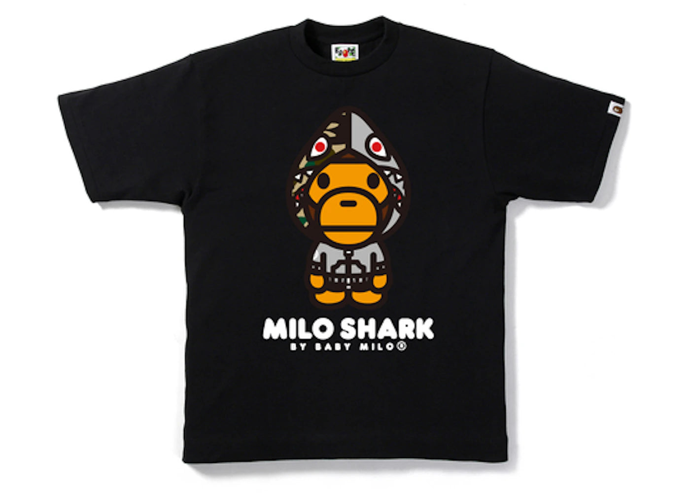 BAPE Milo Shark Tee Black/Gray