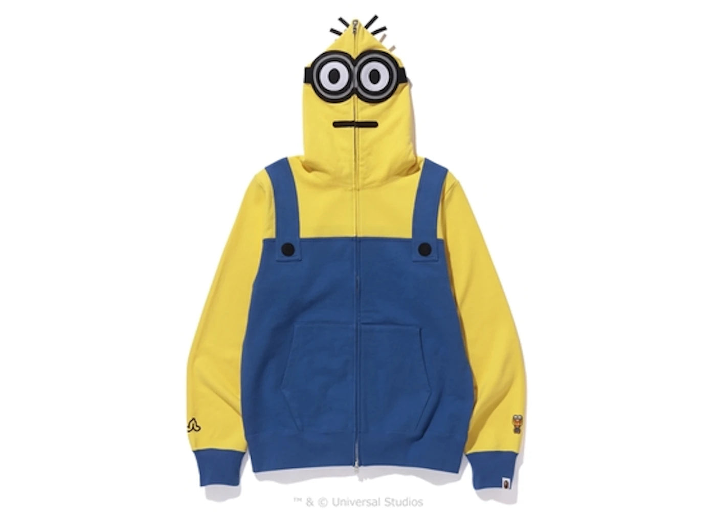 BAPE Minionsfull Zip Hoodie Blue
