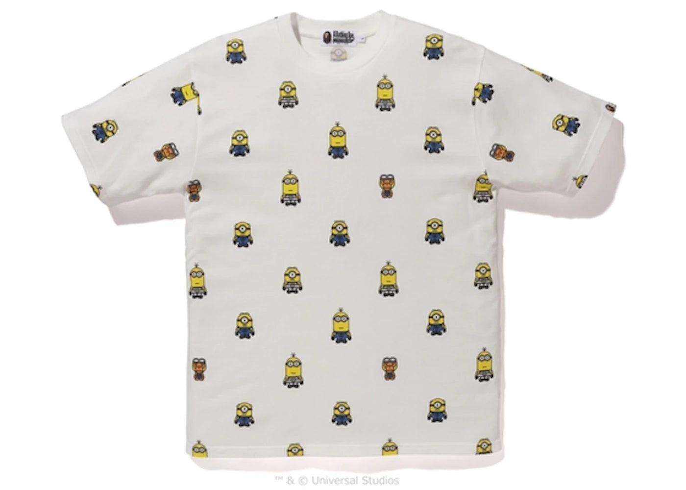 BAPE Minions Pattern Tee White