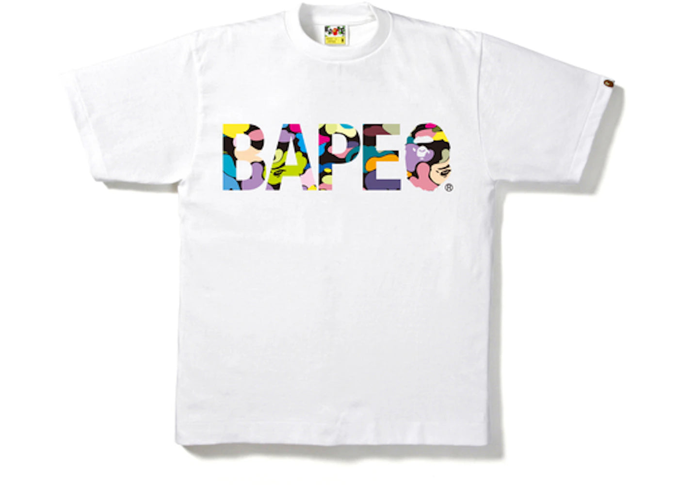 BAPE Multi Camo A Bathing Ape Tee White