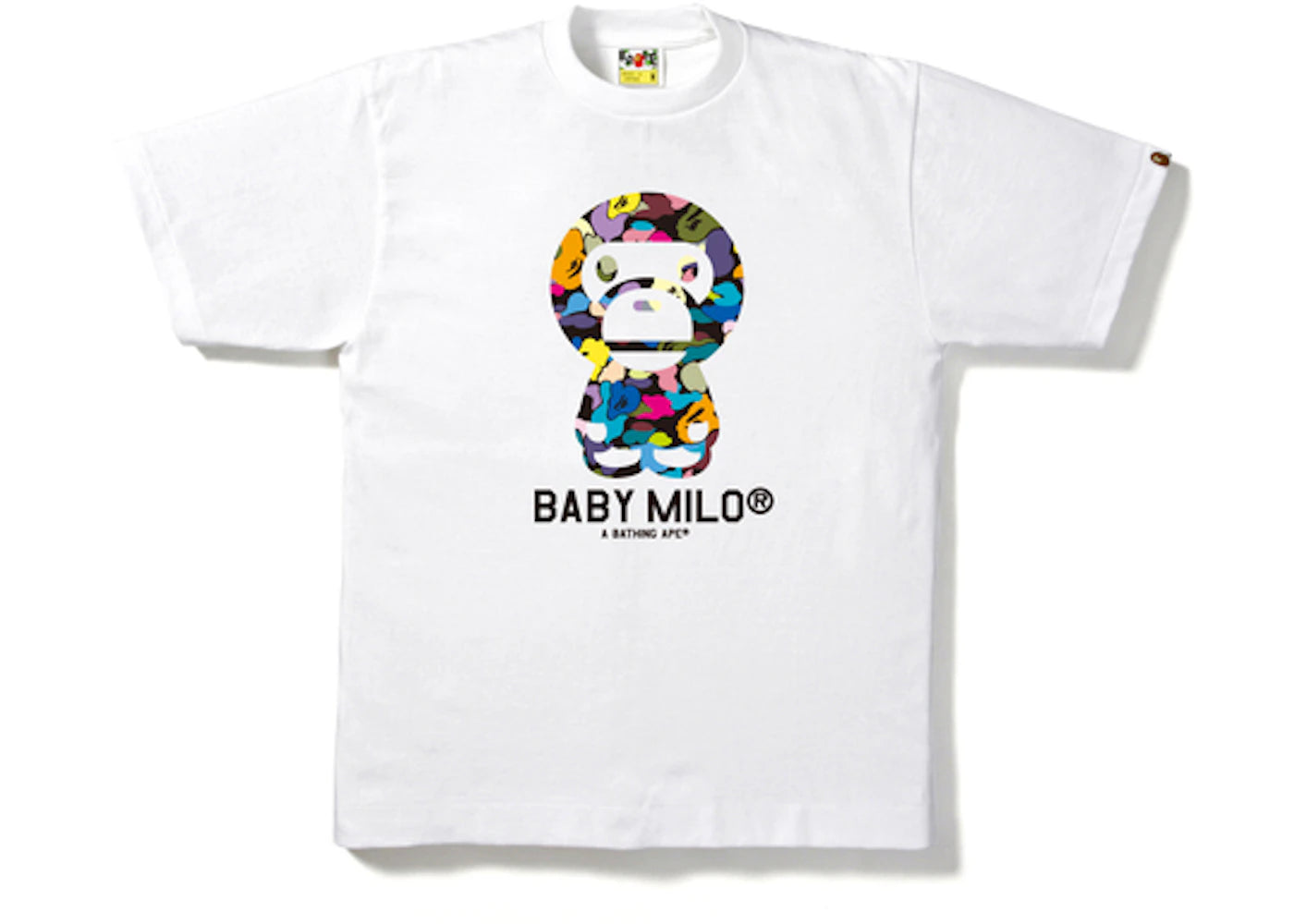 BAPE Multi Camo Baby Milo Tee White