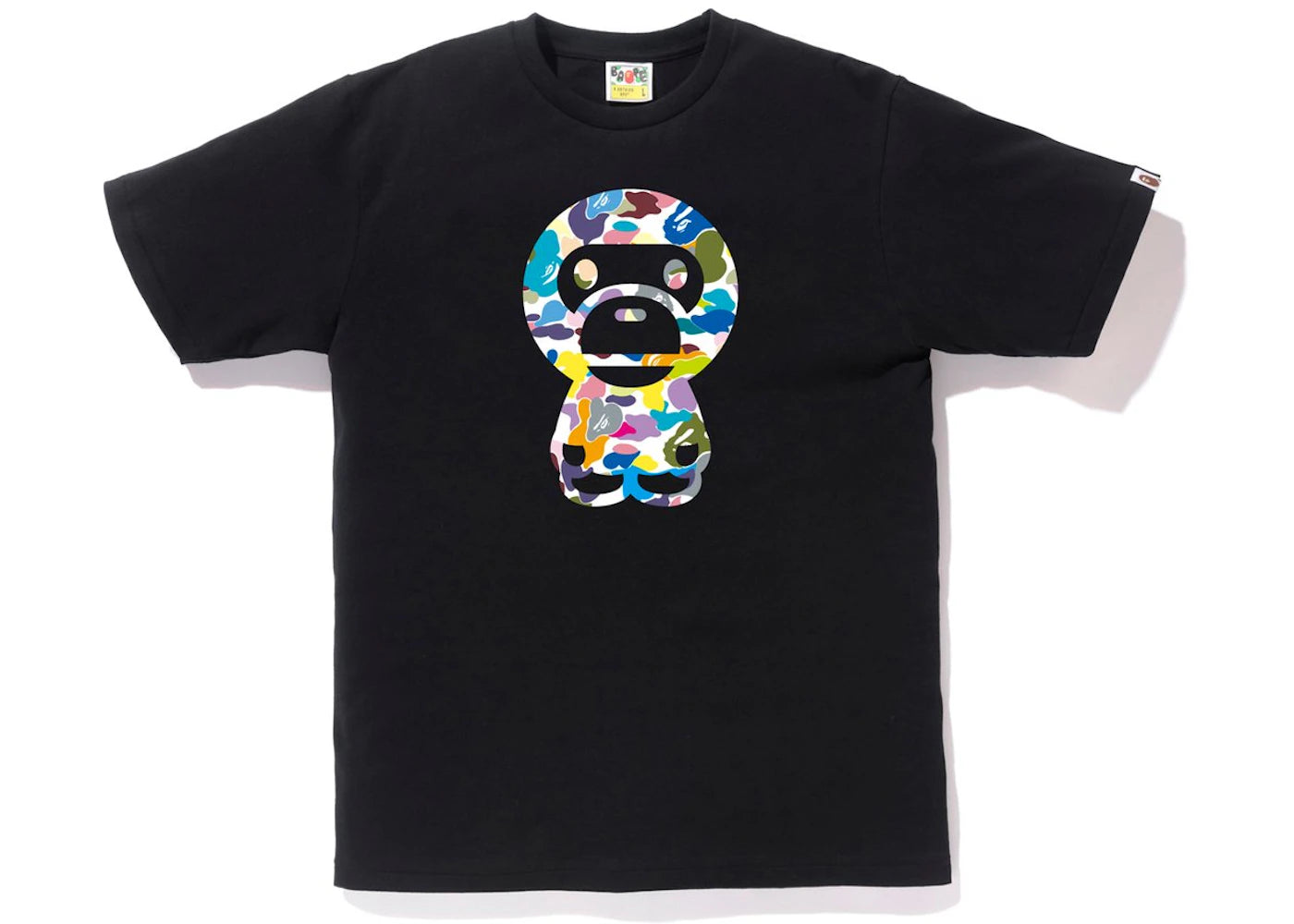 BAPE Multi Camo Big Baby Milo Tee (SS18) Black