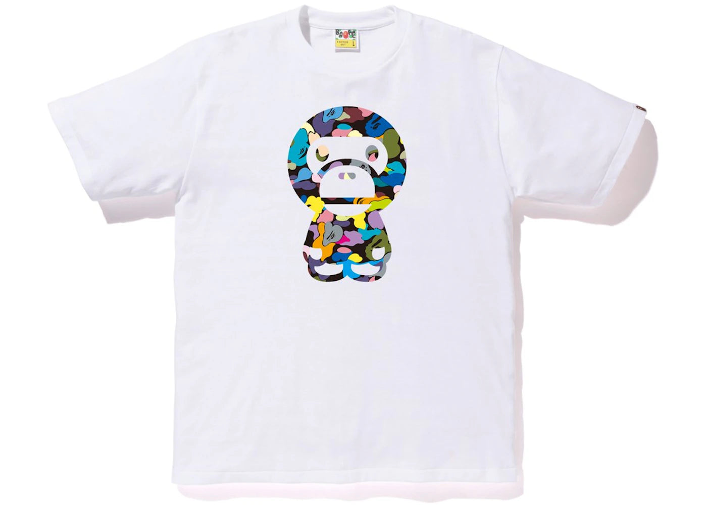 BAPE Multi Camo Big Baby Milo Tee (SS18) White