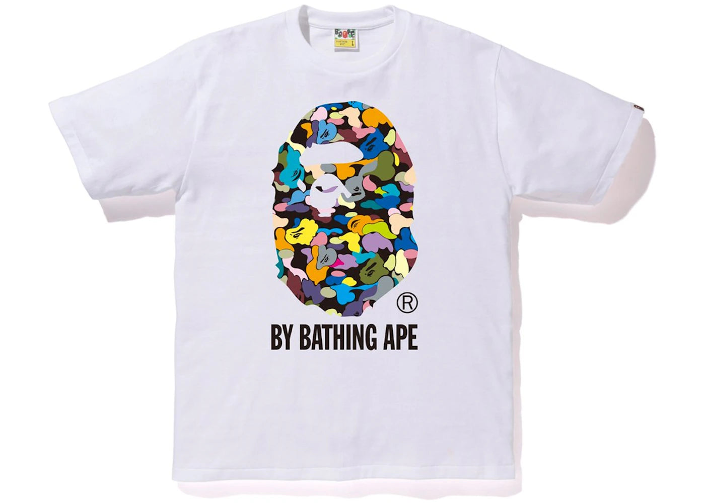 BAPE Multi Camo By Bathing Tee White