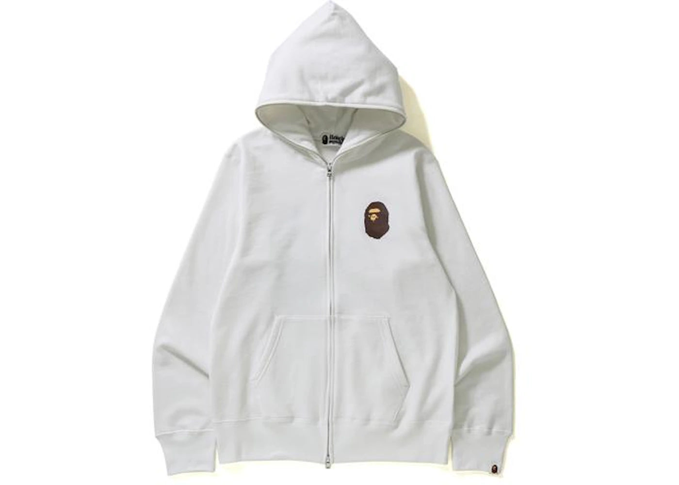 BAPE Multi Logo Full Zip Hoodie White