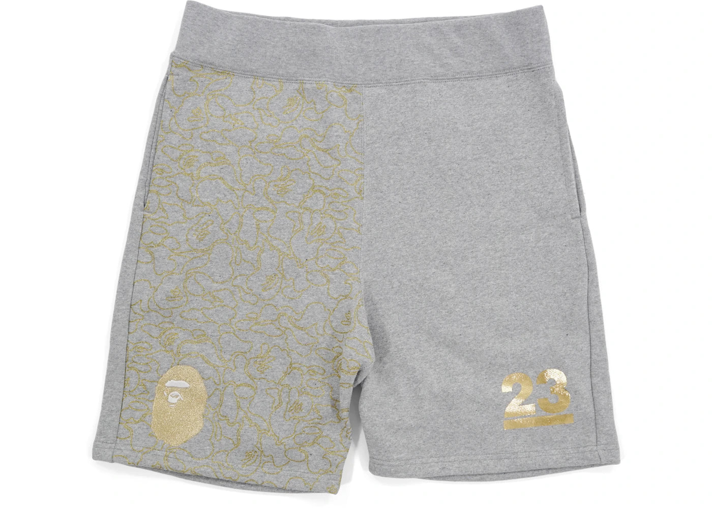 BAPE NW23 Gold Camo Sweatshorts Grey