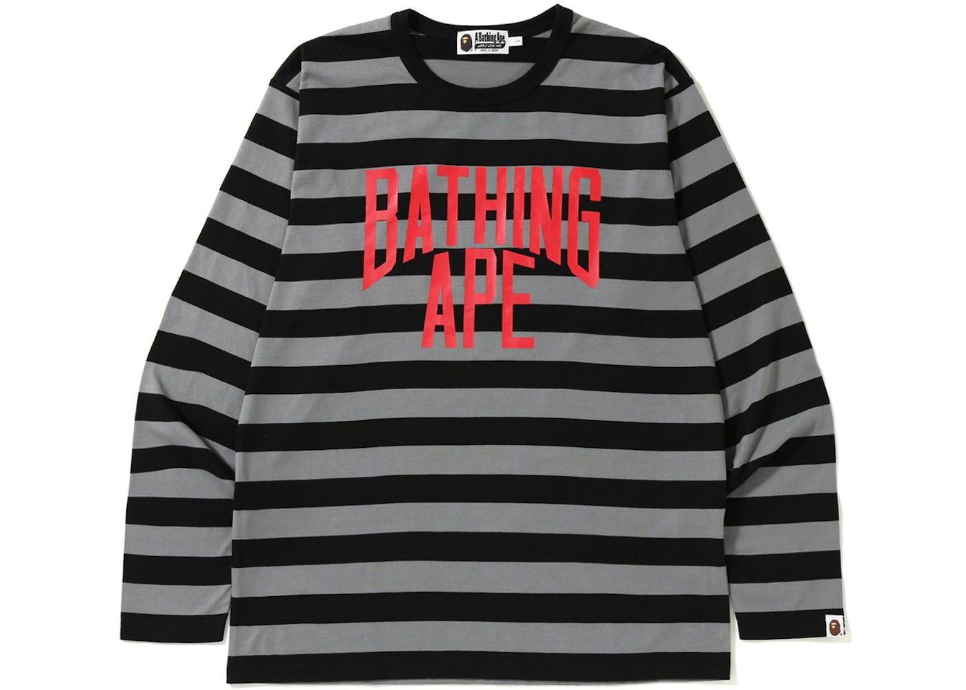 BAPE NYC Logo Hoop Long Sleeve Tee Black