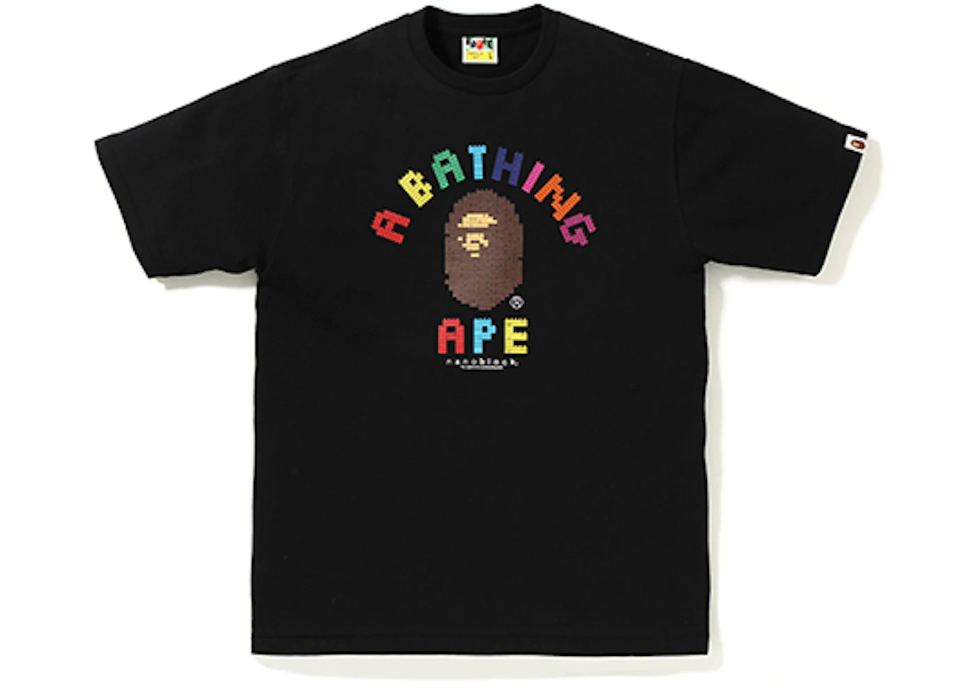 BAPE Nanoblock College Tee Black