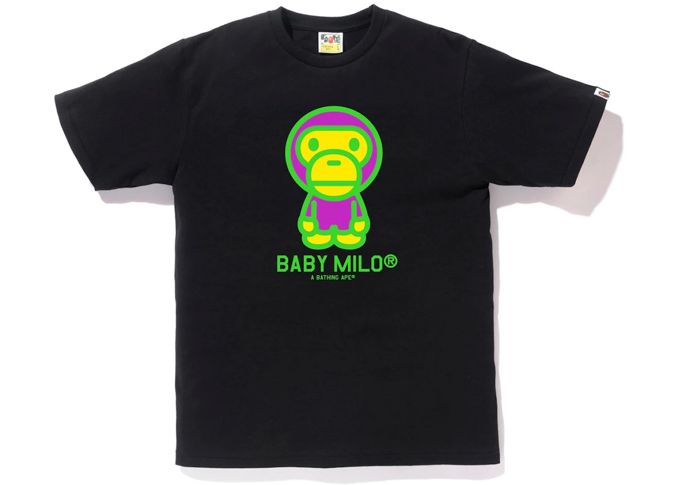 BAPE Neon Baby Milo Tee Black/Green