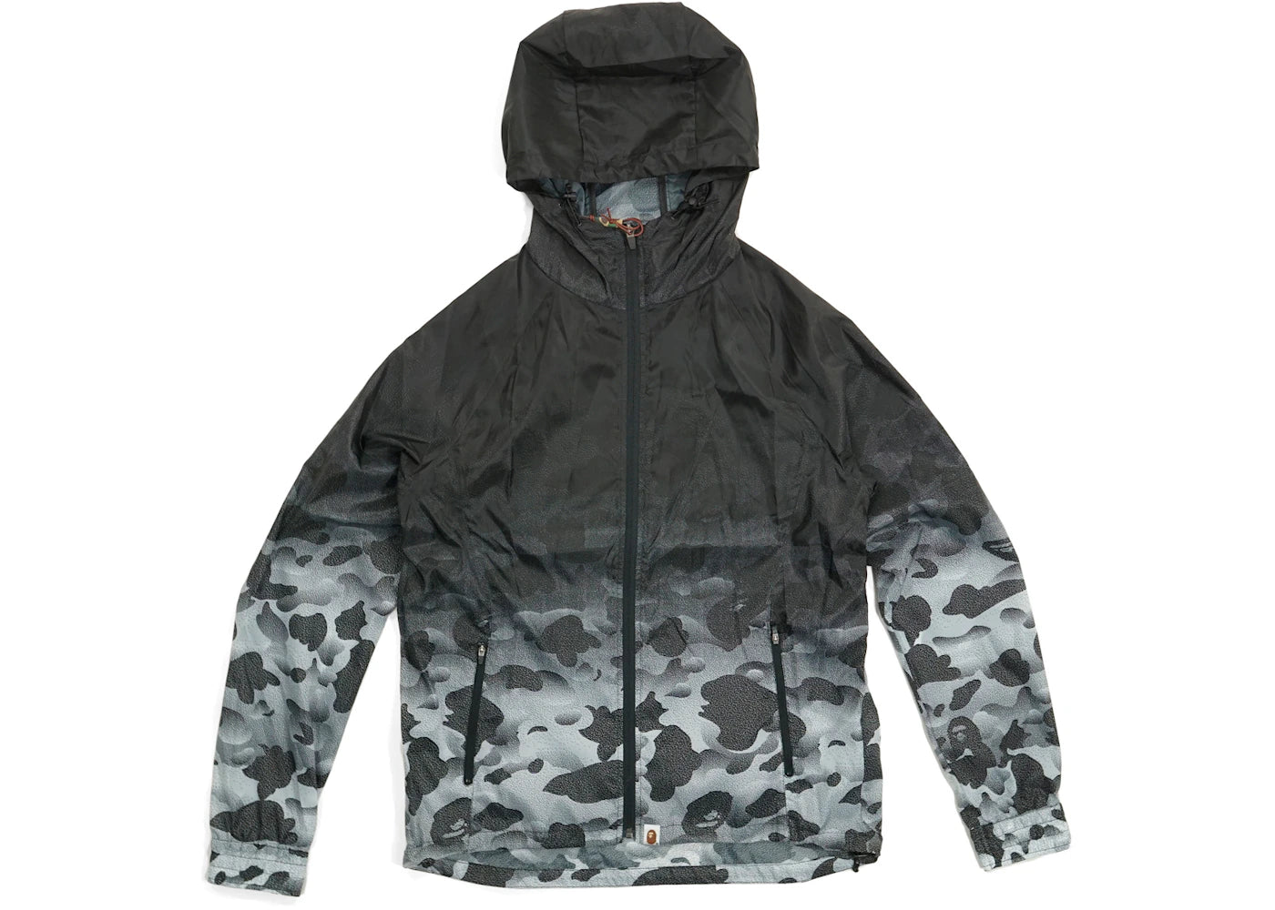 BAPE Noise Camo Light Weight Hooded Windbreaker Black