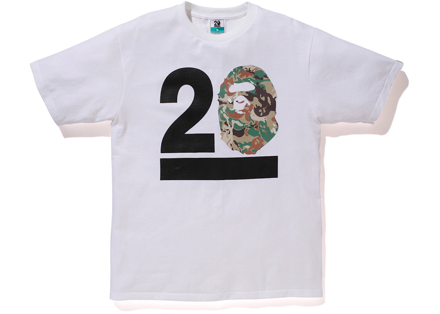 BAPE Octopus Tailor Camo Apehead NW20 Tee White