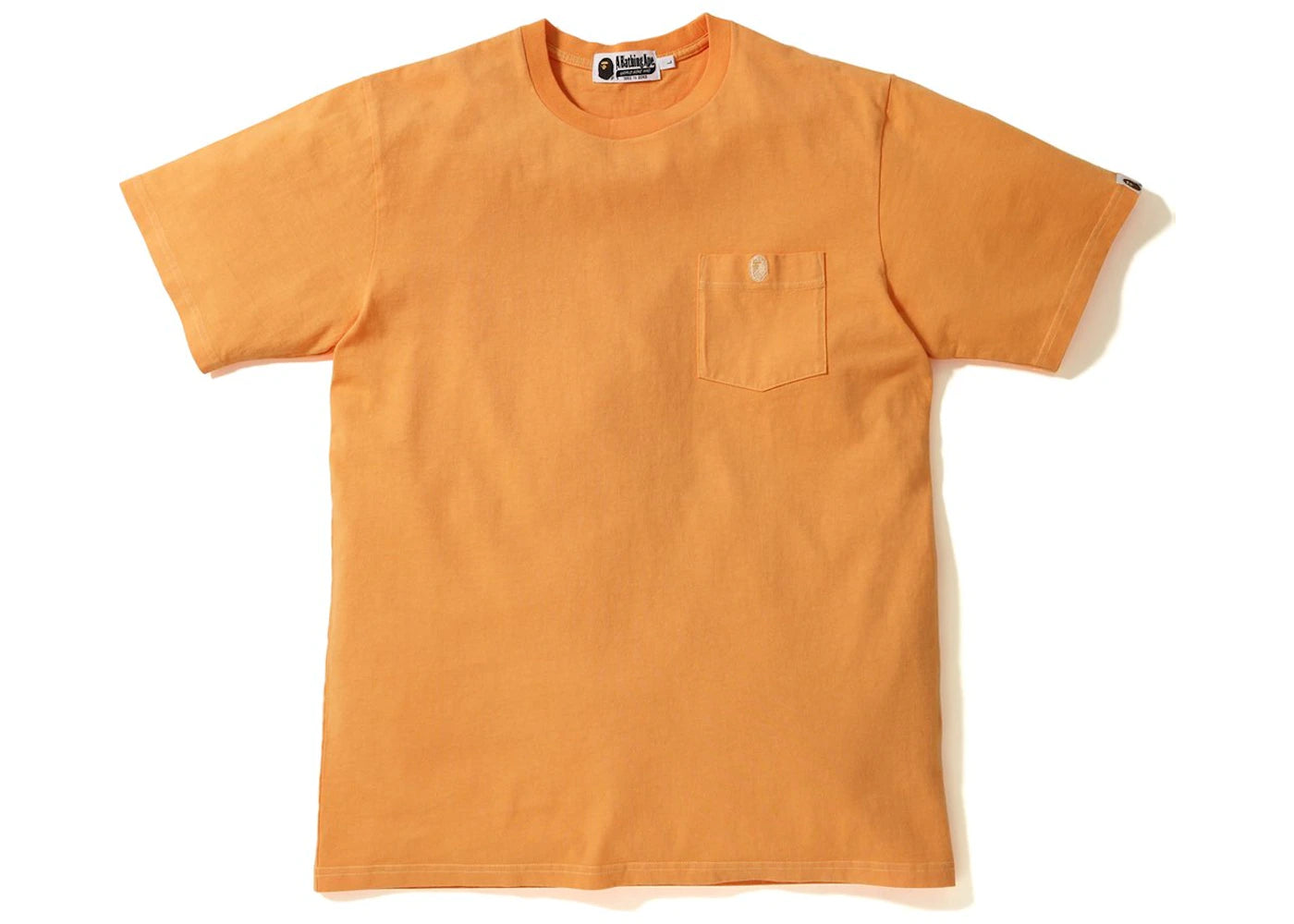 BAPE One Point Pocket Overdye Tee Orange