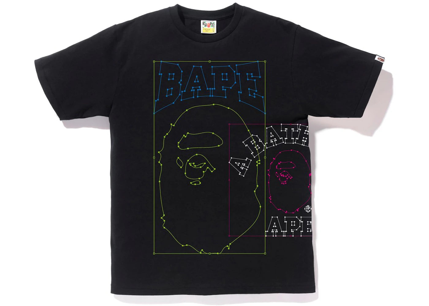 BAPE Paste and Place Tee Black