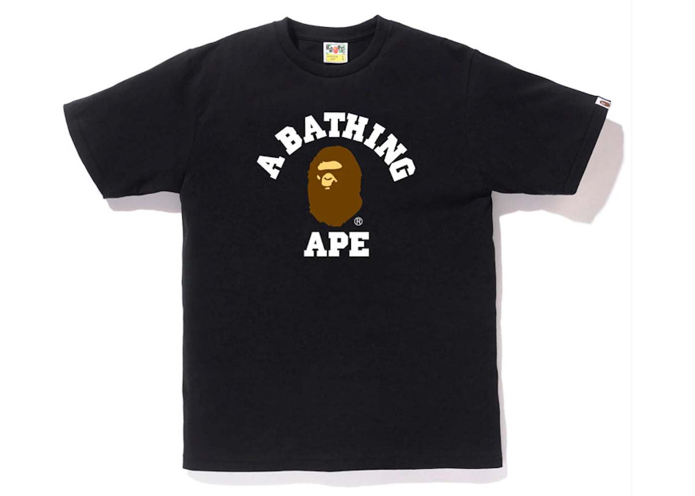 BAPE Pigment College Tee Black