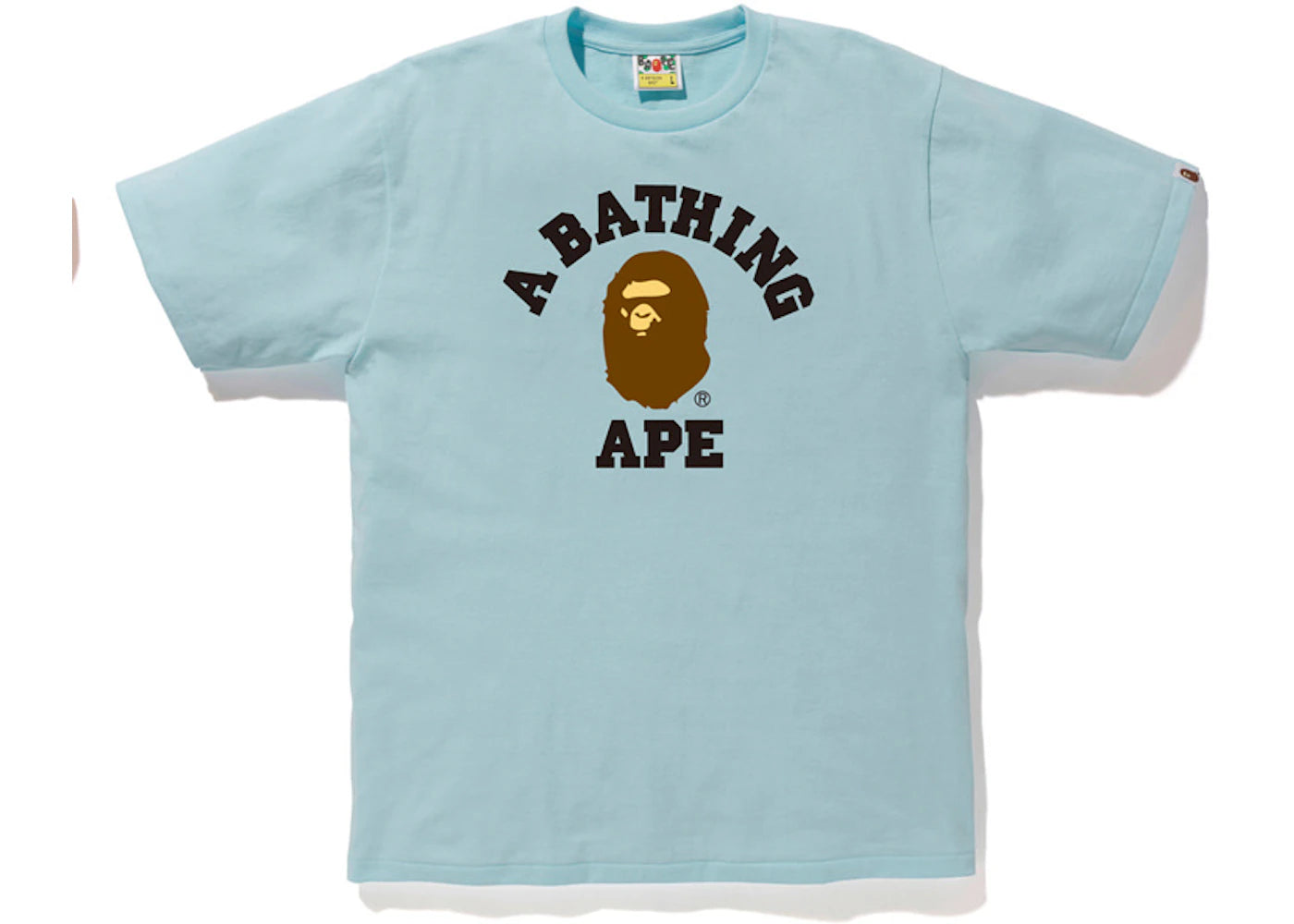 BAPE Pigment College Tee Light Blue