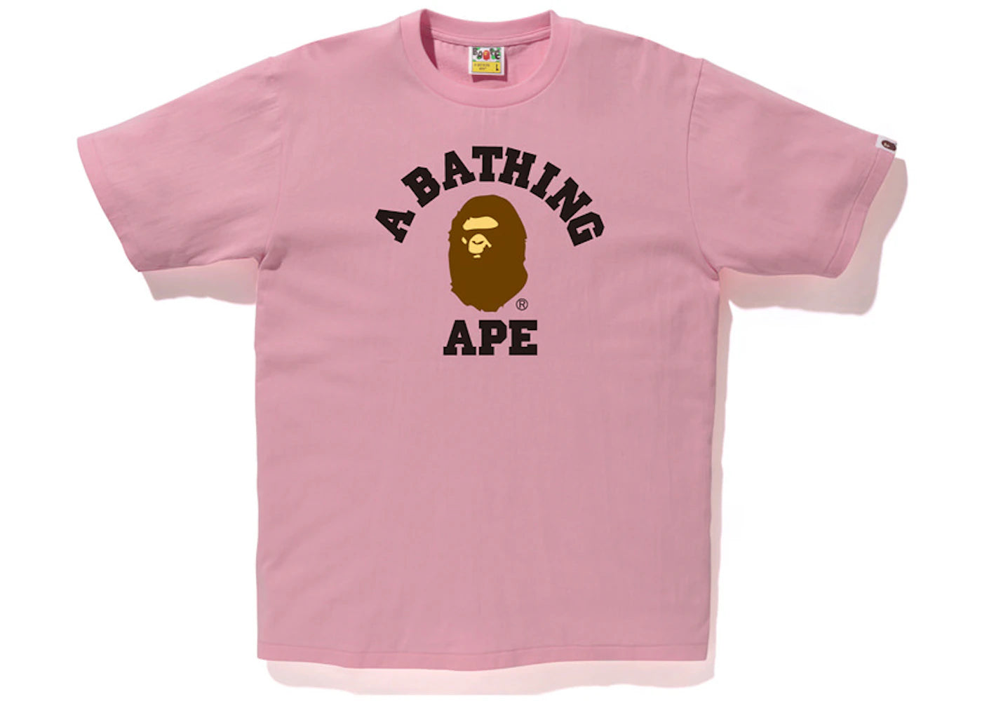 BAPE Pigment College Tee Pink