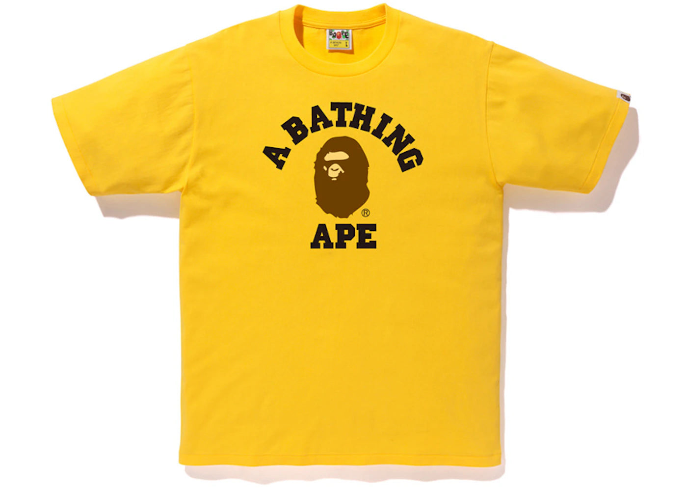 BAPE Pigment College Tee Yellow