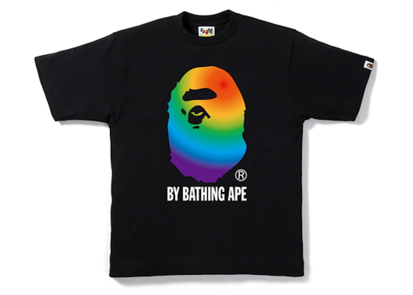 BAPE Rainbow By Bathing Tee Black