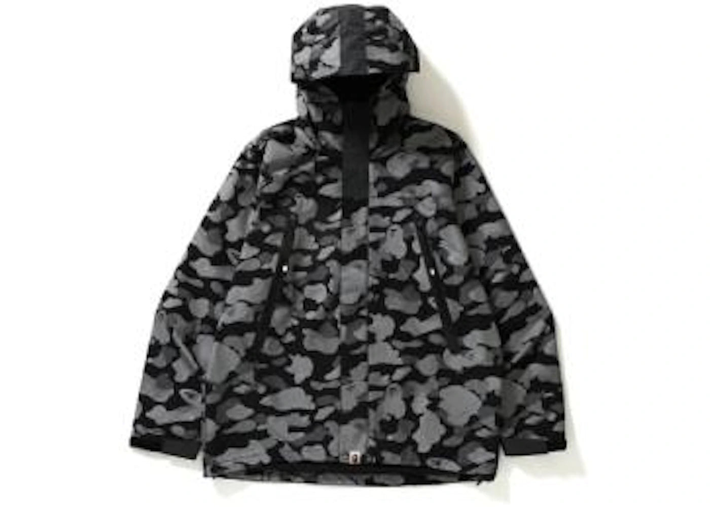 BAPE Reflection Camo Hoodie Jacket Jacket Black