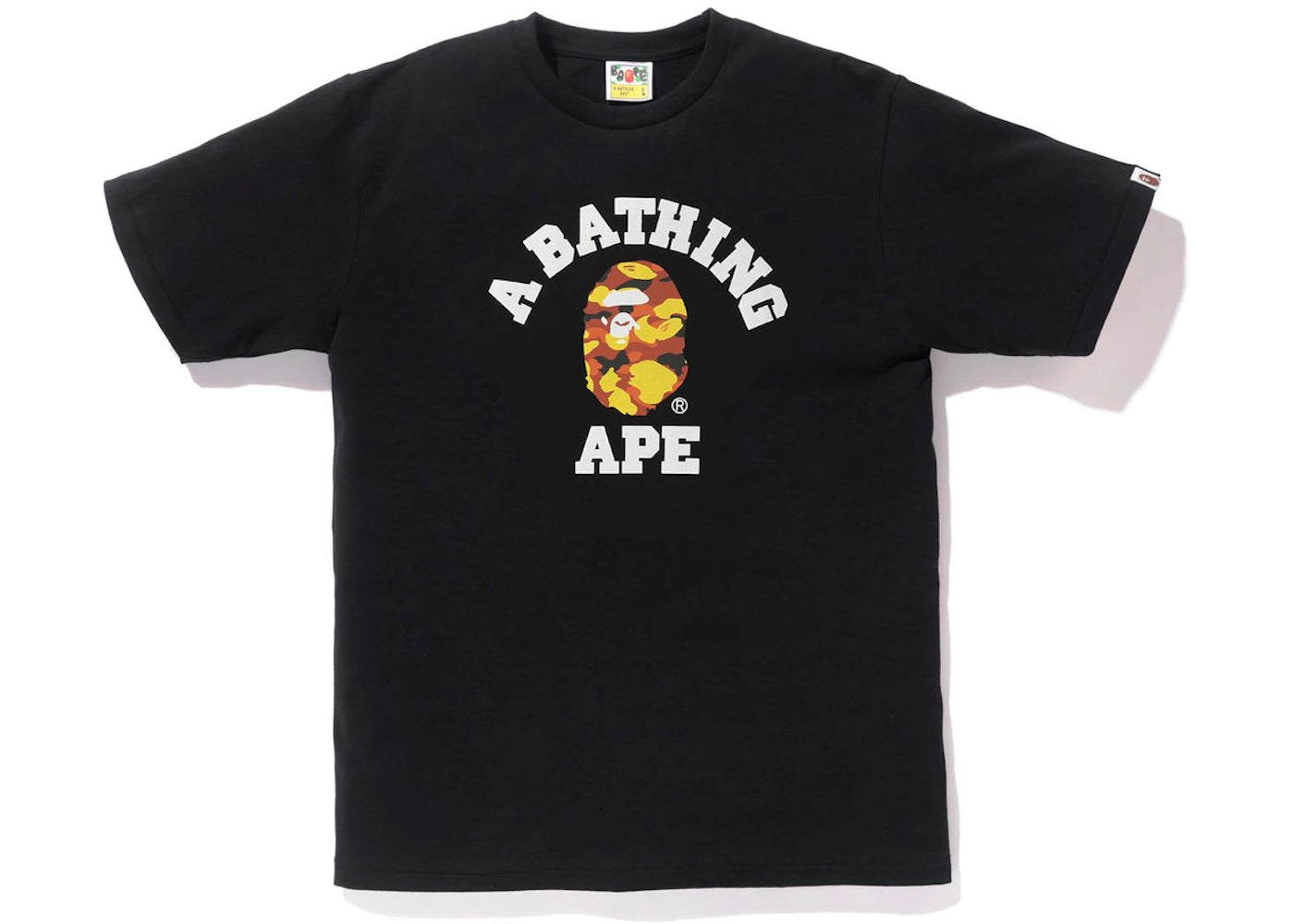 BAPE Reflector 1st Camo College Tee Black/Orange