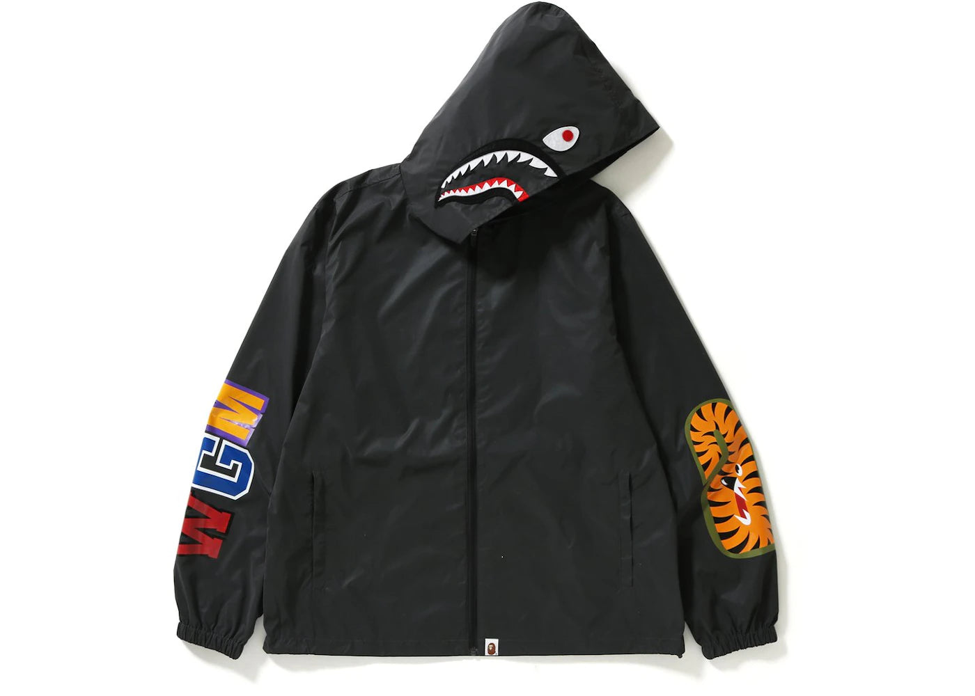 BAPE Reflector Shark Hoodie Jacket Black