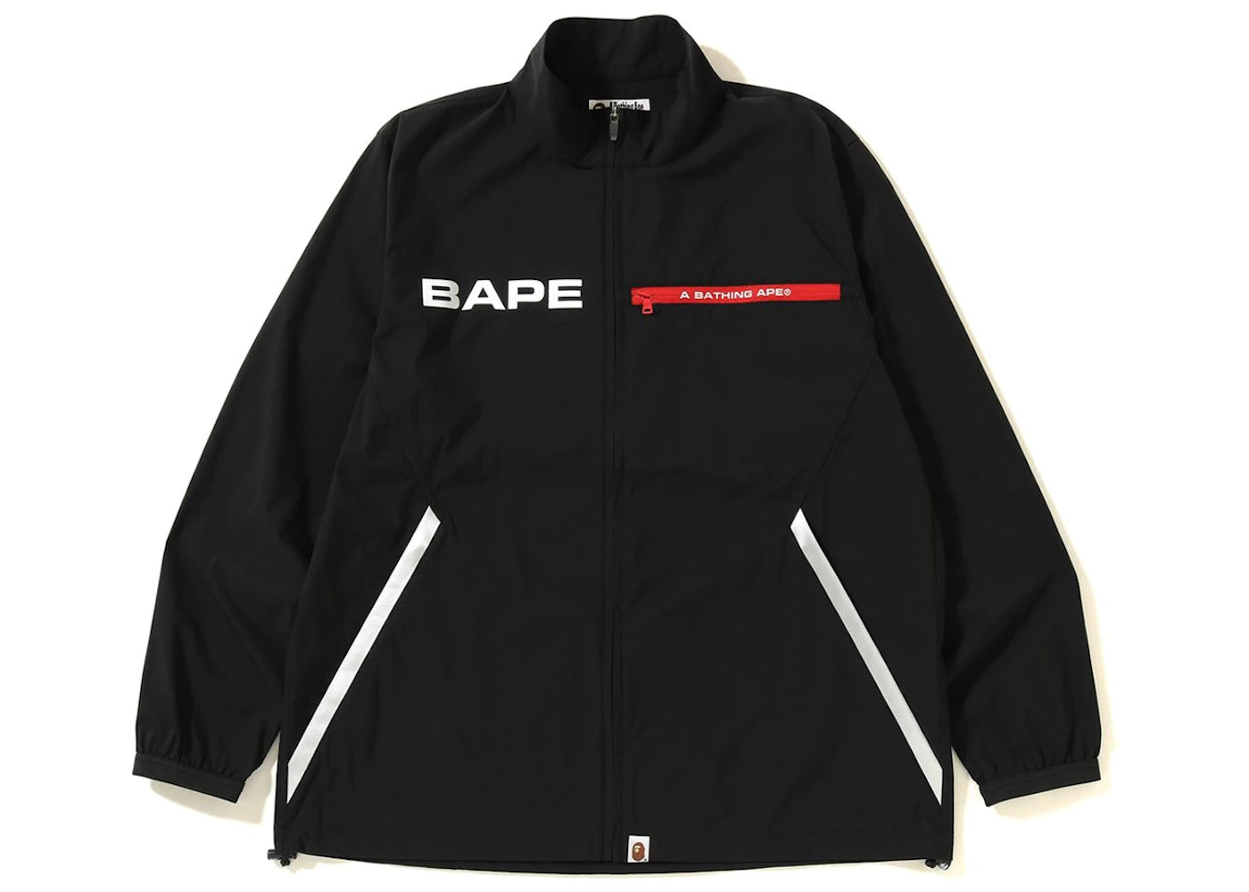 BAPE Relaxed Stand Collar Zip Jacket Black