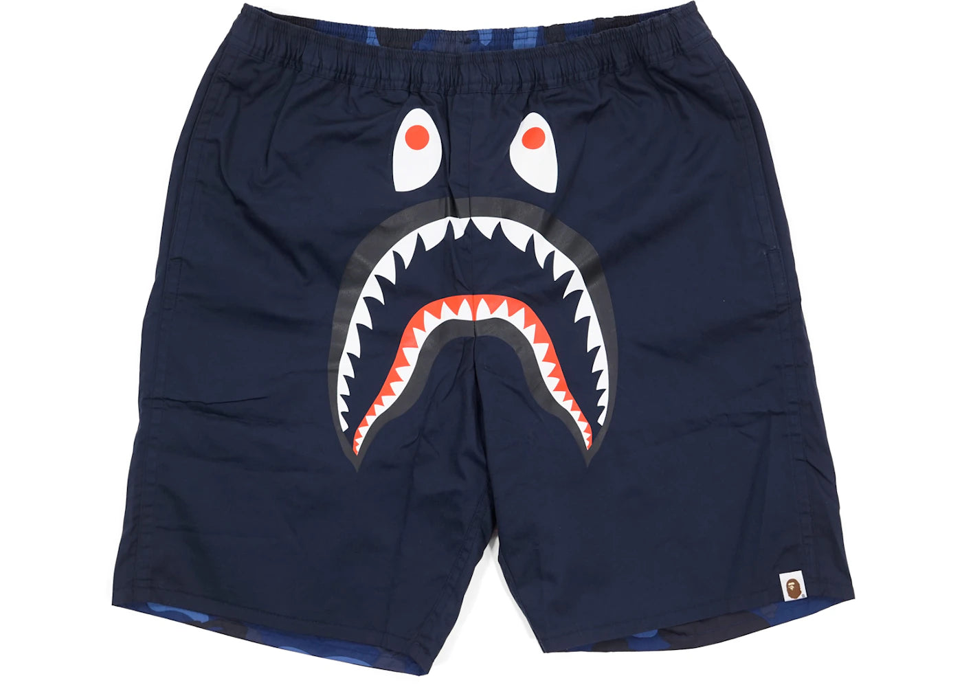 BAPE Reversible Color Camo Shark Shorts Black/Blue