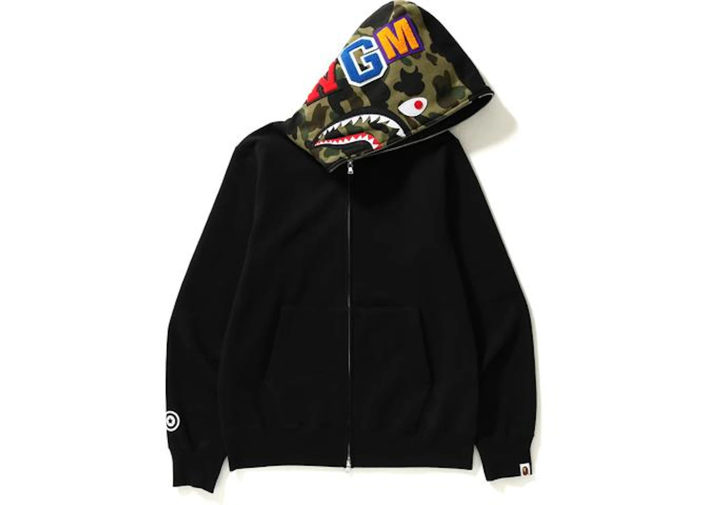 BAPE Shark Full Zip Hoodie Black