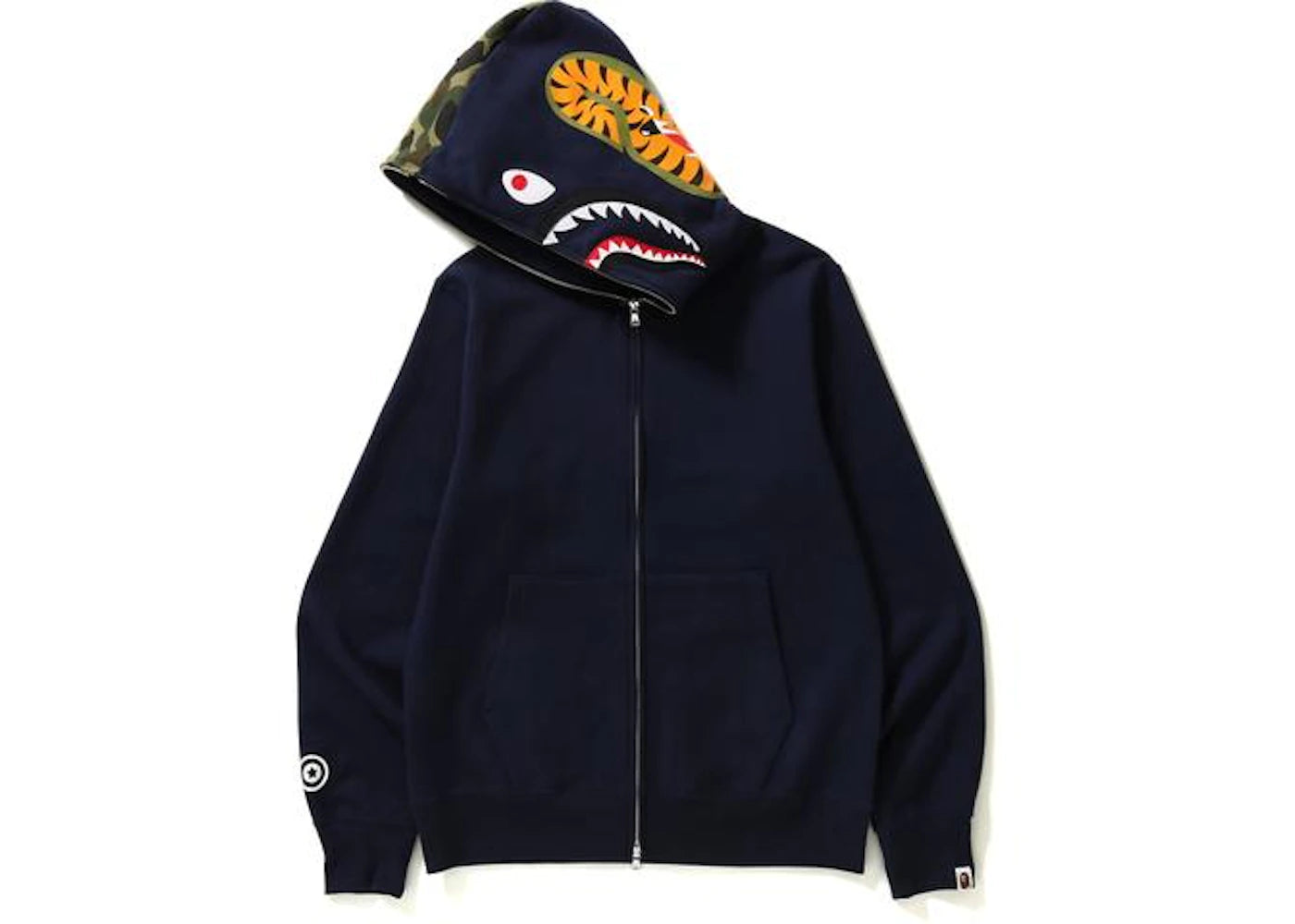 BAPE Shark Full Zip Hoodie Navy
