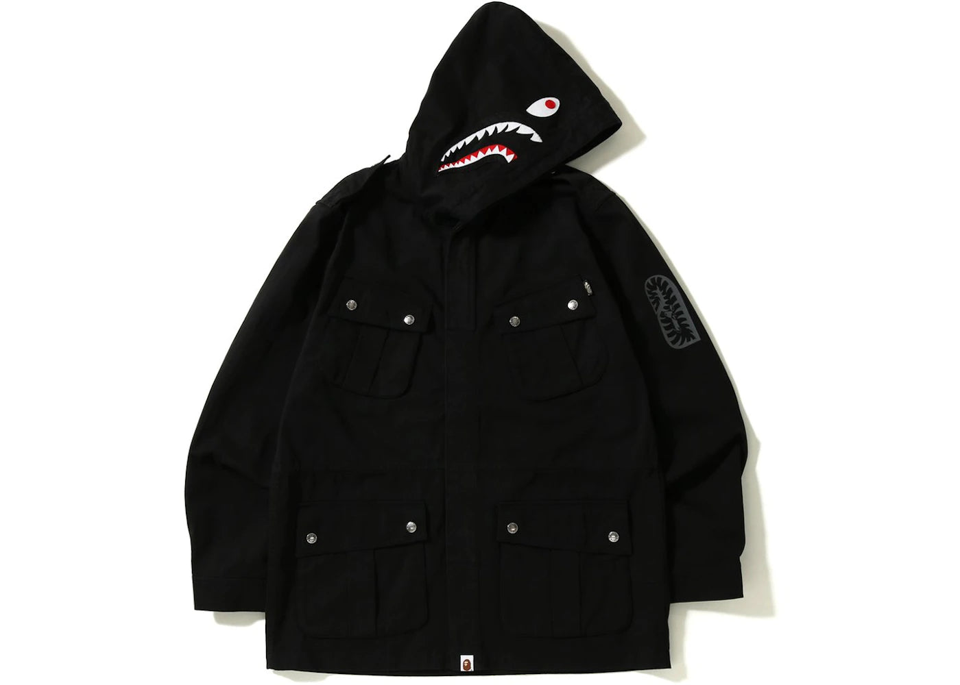 BAPE Shark Parachute Jacket Black