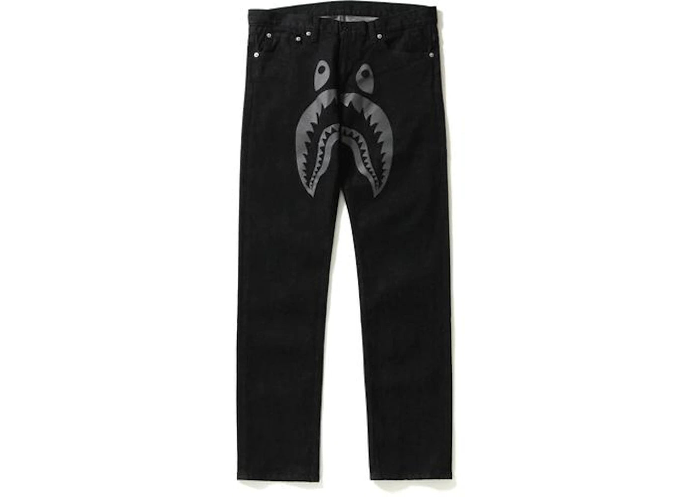 BAPE Slim Stretch Shark Denim Pants Pants Black