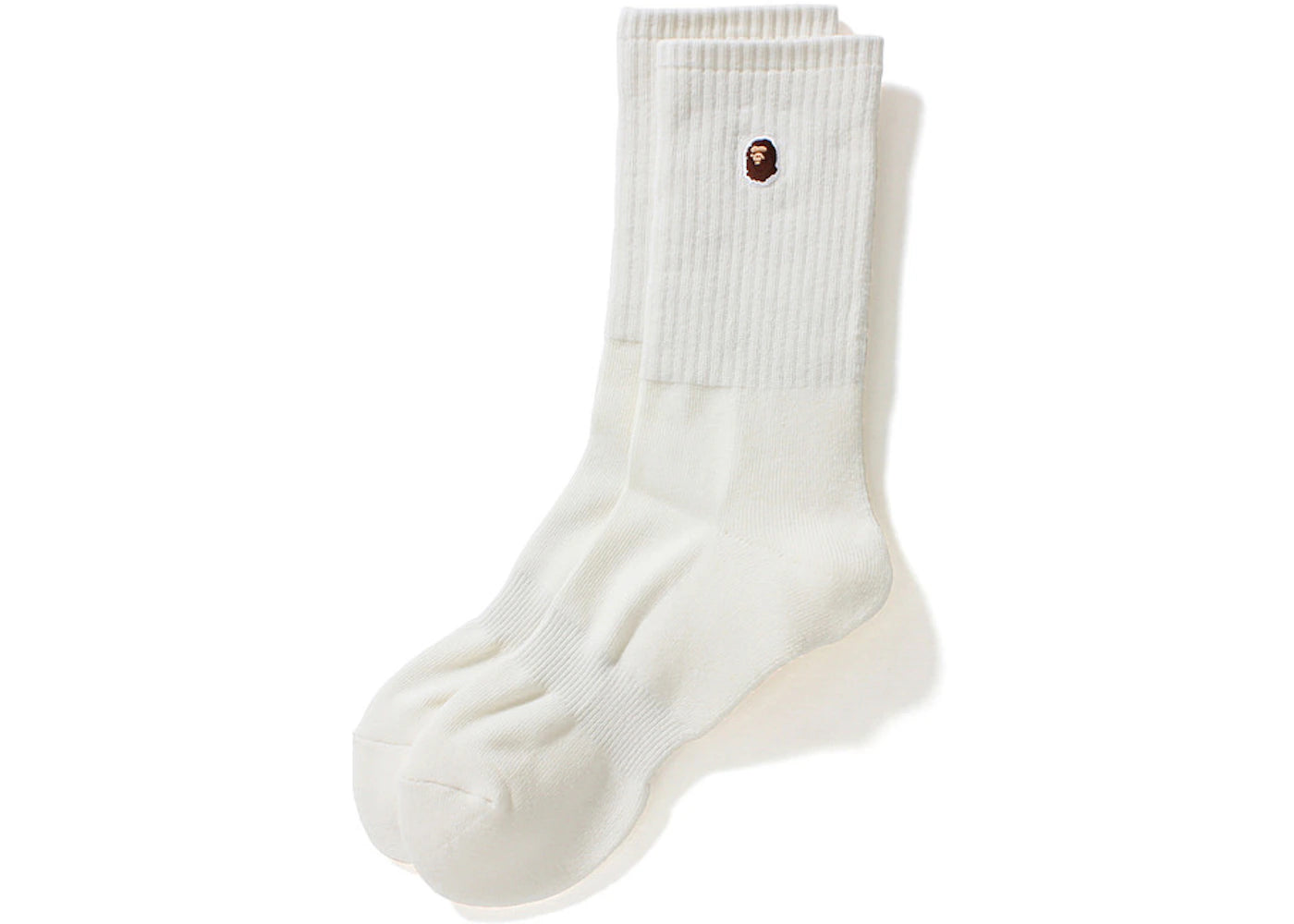 BAPE Basic Socks White