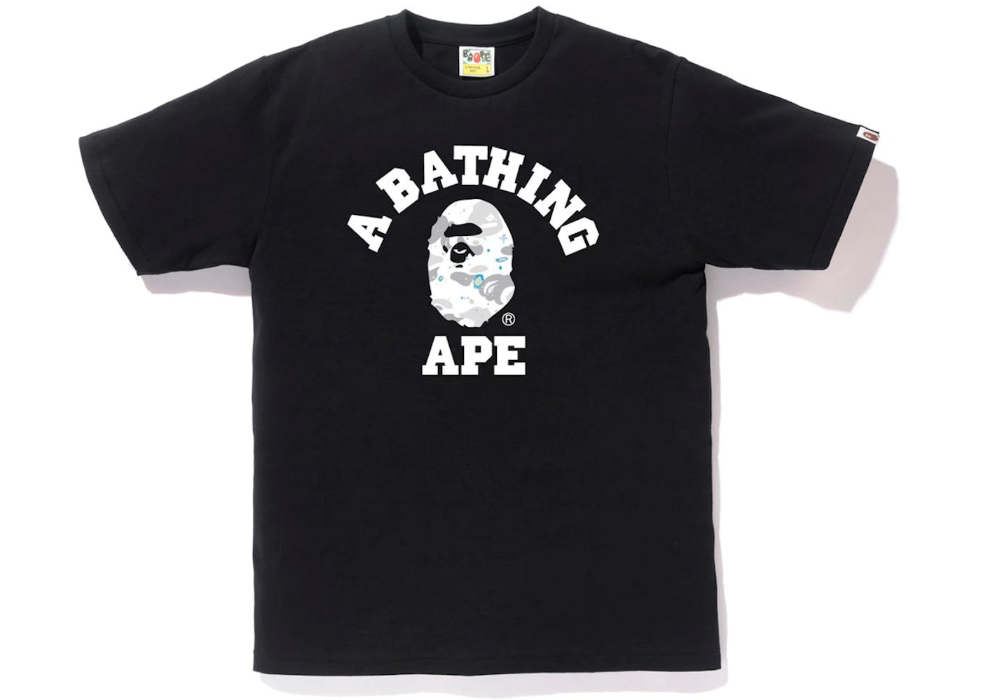 BAPE Space Camo College Tee Black