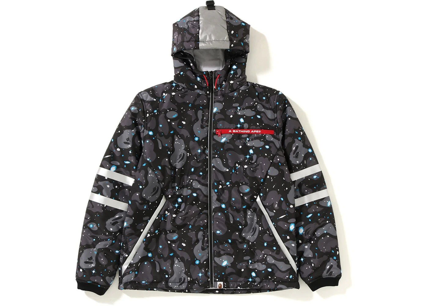 BAPE Space Camo Hoodie Jacket Black