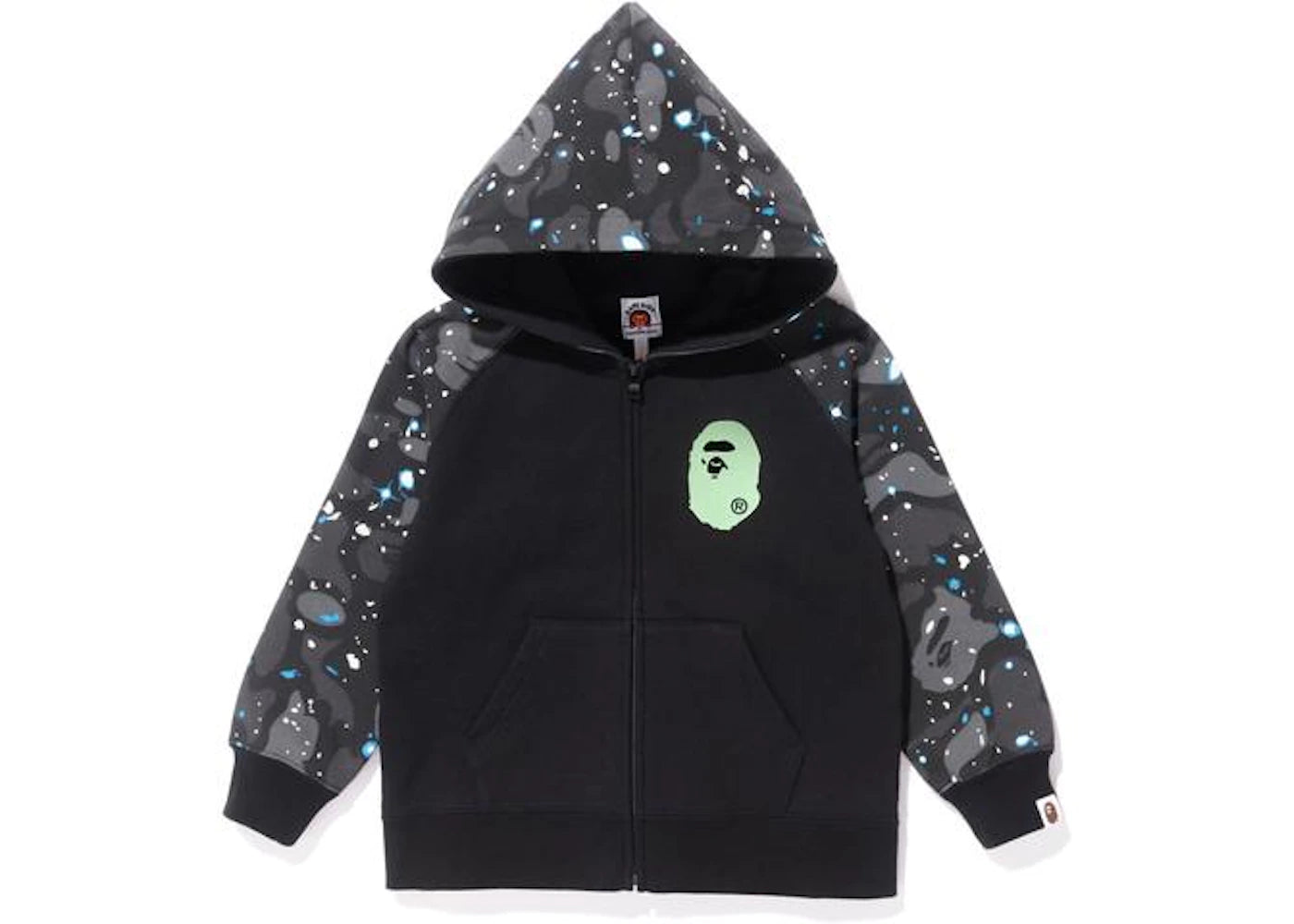 BAPE Space Camo Zip Hoodie (Kids) Black