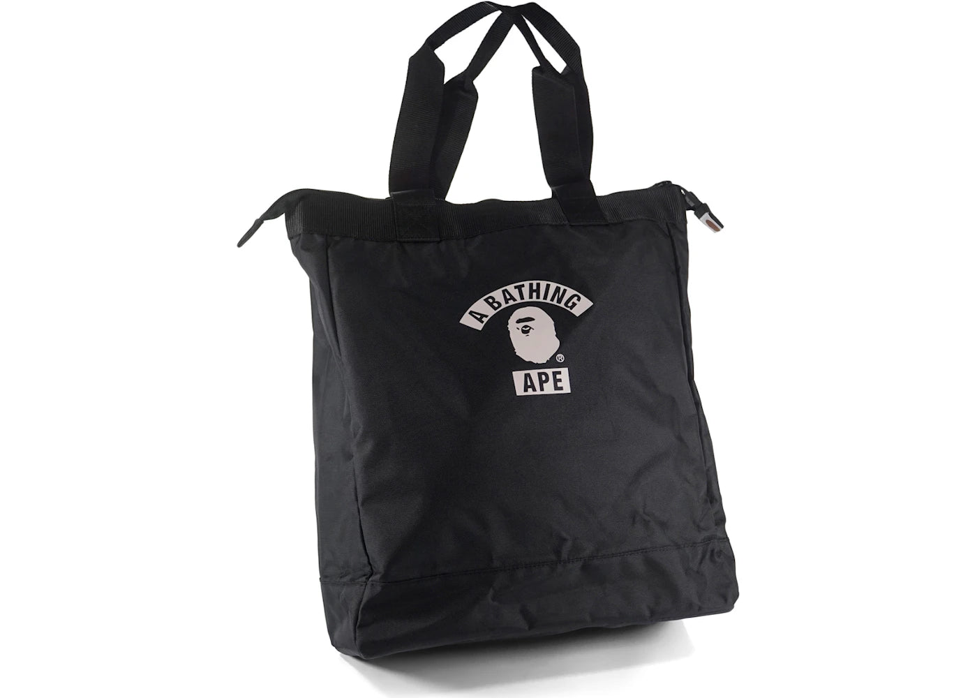 BAPE Summer Bag Block Print Logo Tote Bag Black