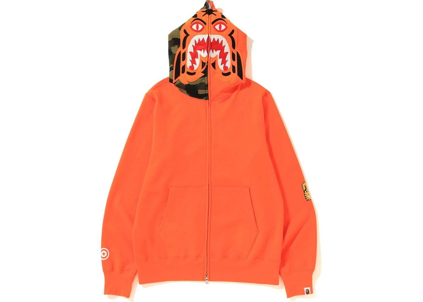 BAPE TIger Full Zip Hoodie (SS19) Orange