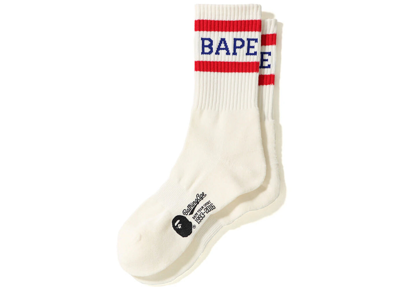 BAPE Team Sport Socks Natural