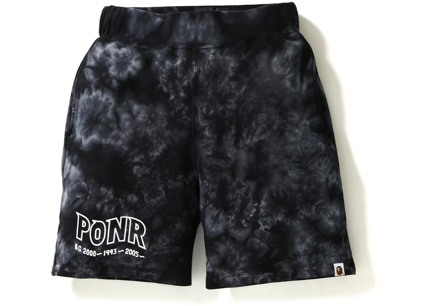 BAPE Tie Dye Shark Sweat Shorts Shorts Black