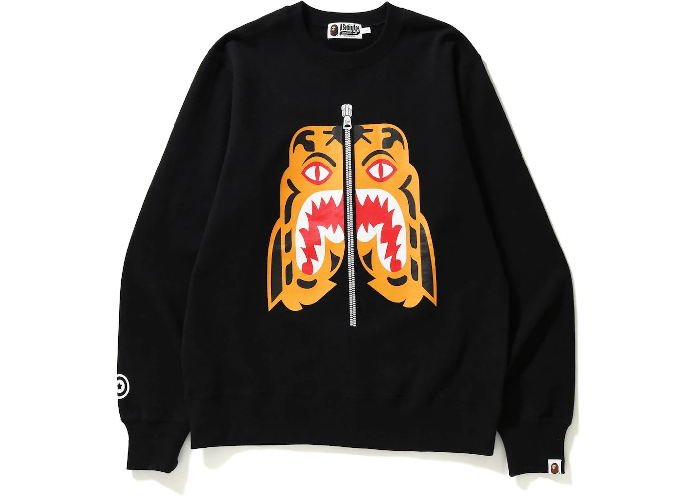 BAPE Tiger Crewneck Crewneck Black