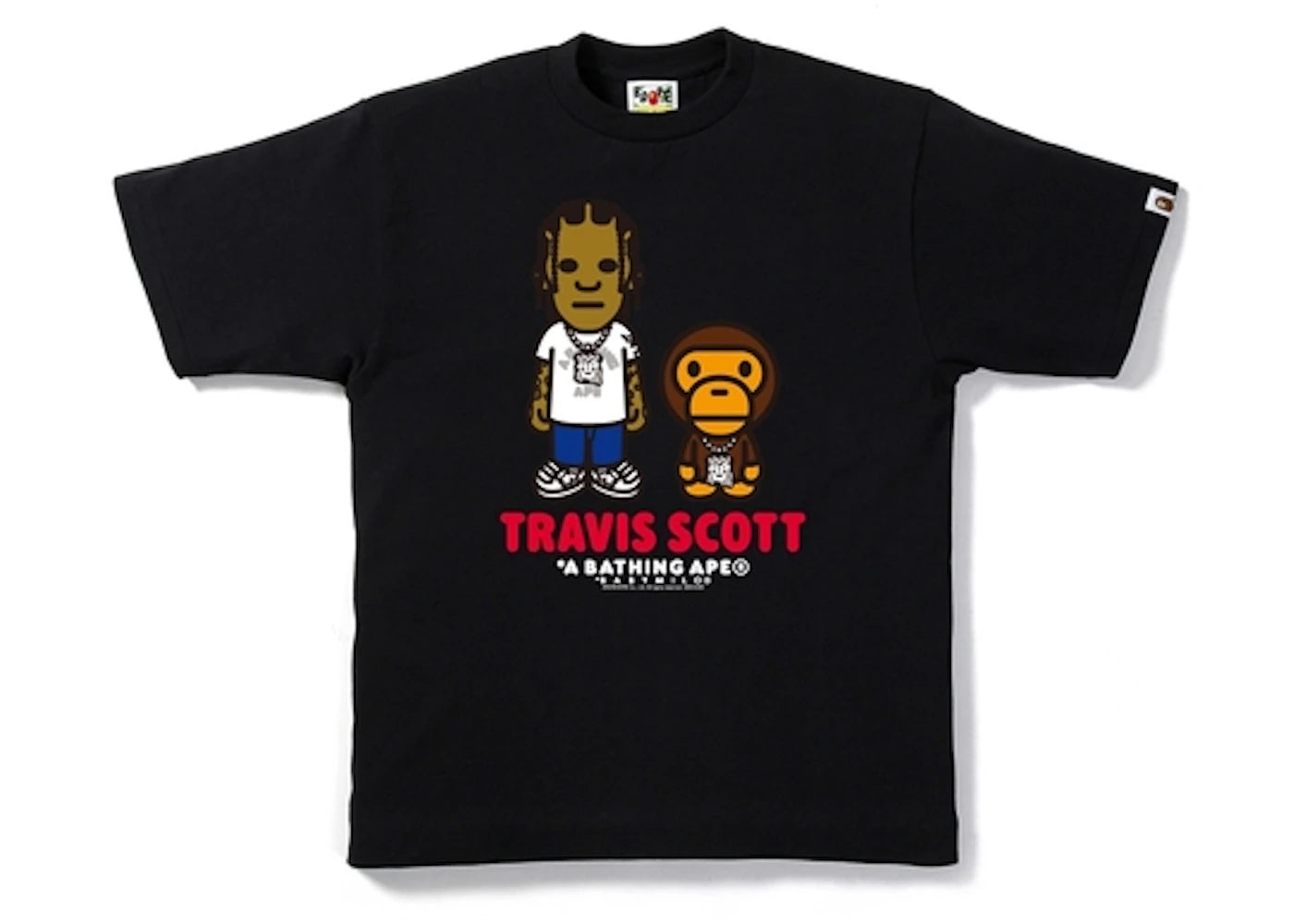 BAPE Travis Scott Tee Black
