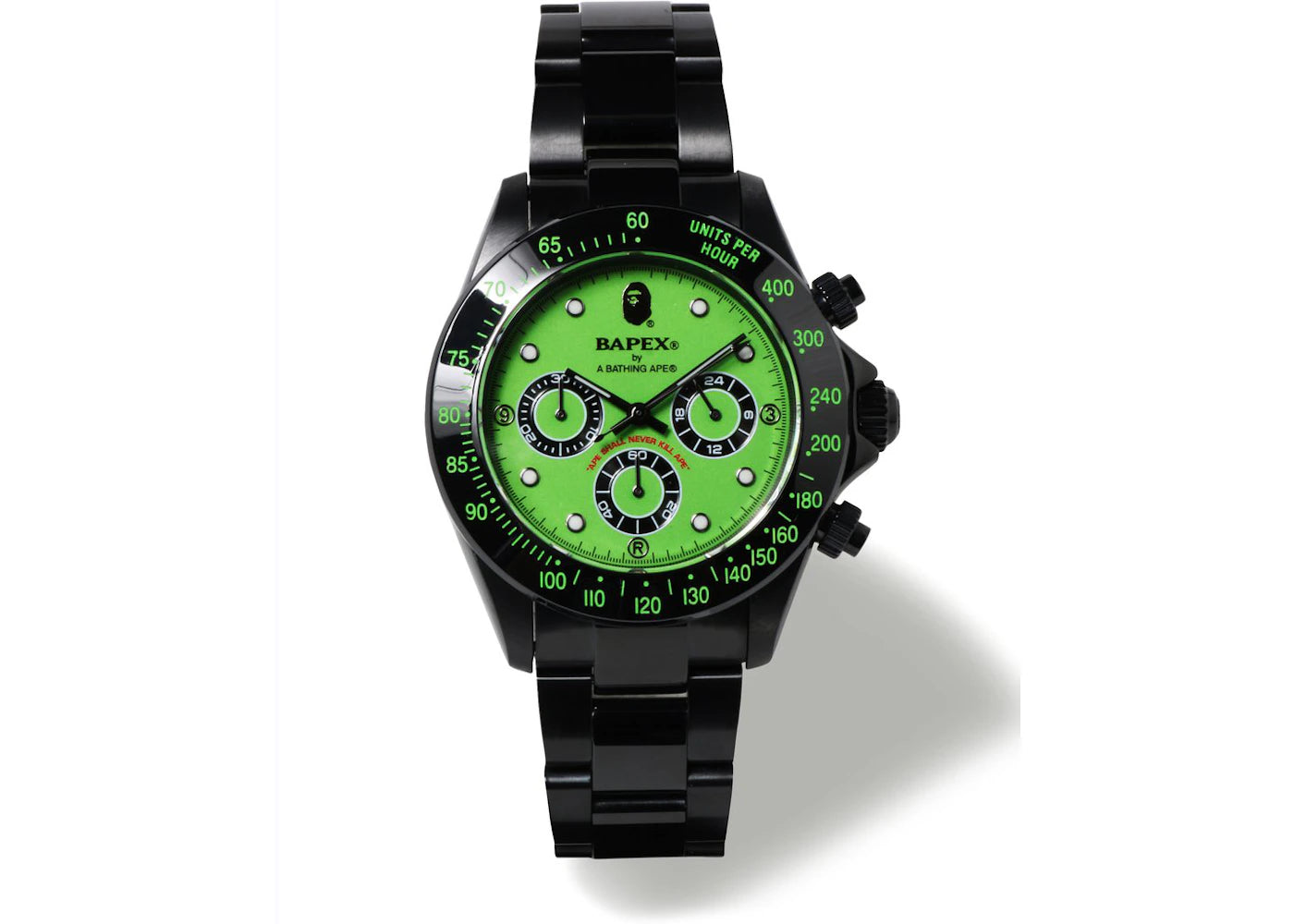 BAPE Type 3 Bapex Watch Green