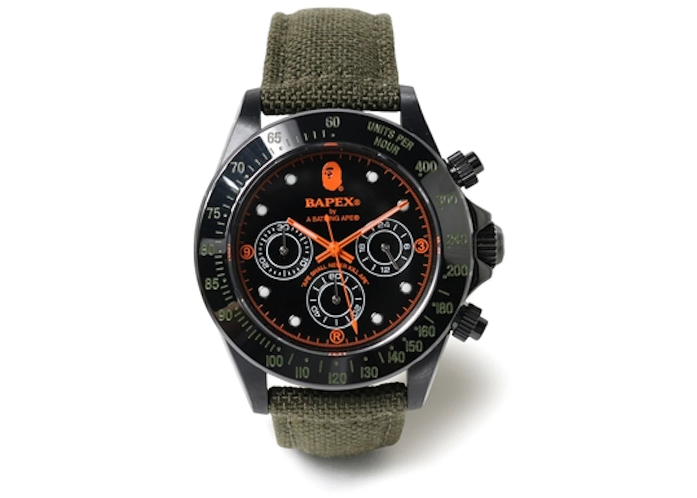 BAPE Type 3 Bapex Watch Olive/Black