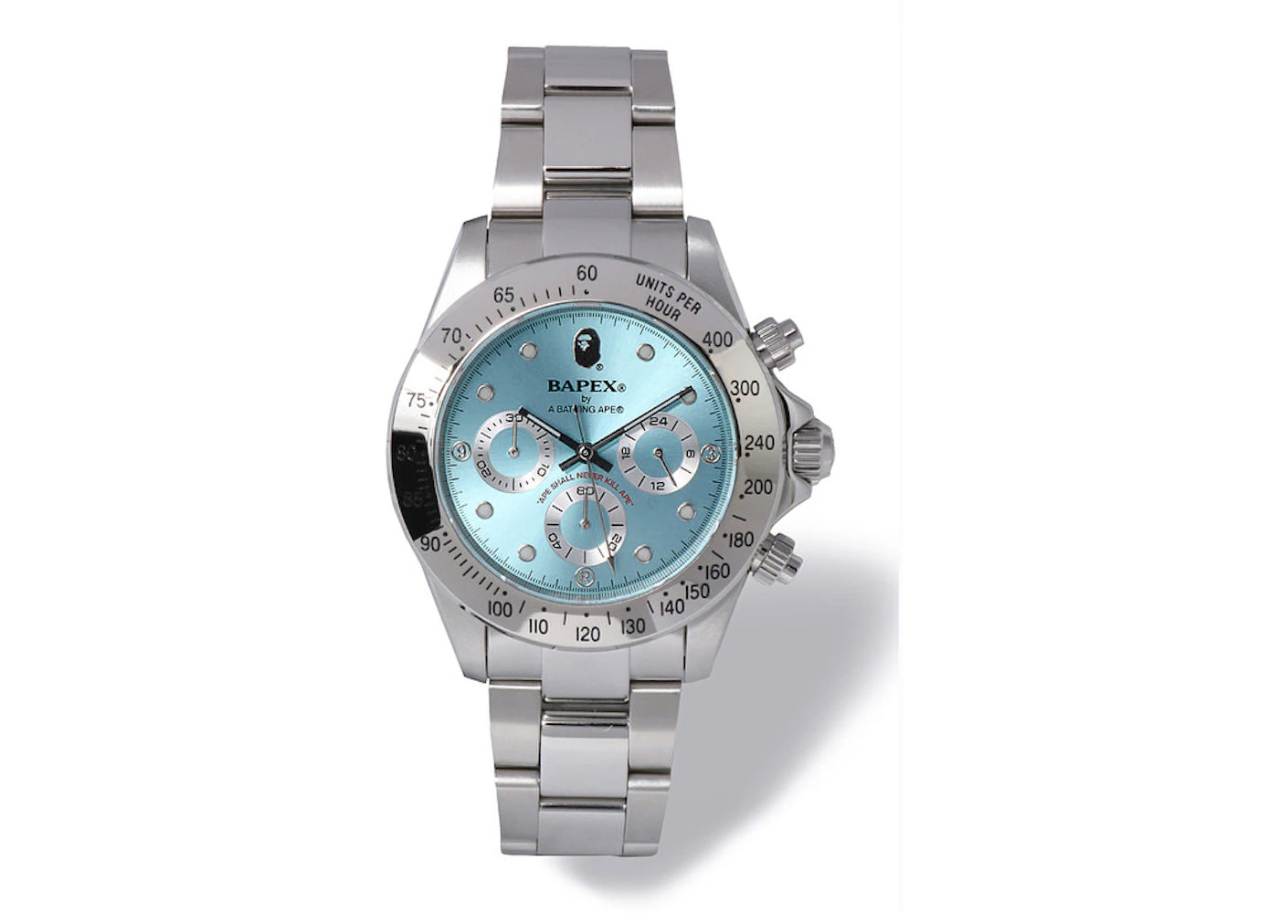 BAPE Type 3 Bapex Watch Silver