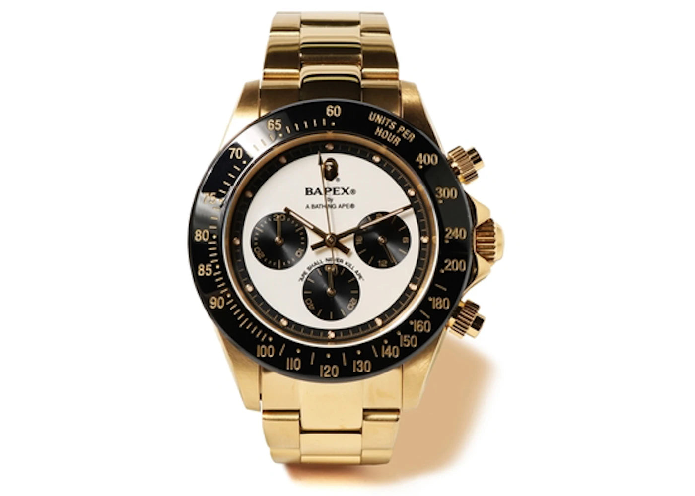 BAPE Type 4 Bapex Watch Gold