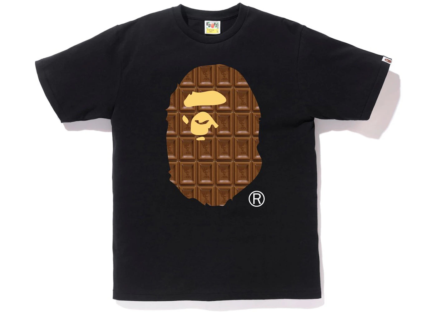 BAPE Valentine Chocolate Ape Head Tee Tee Black